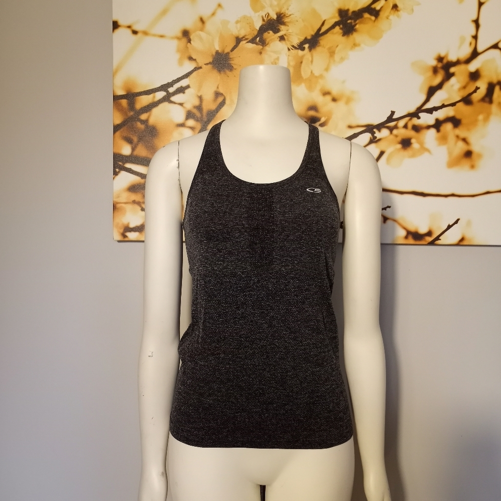 Champion dryfit gray stretchy athletic tank top